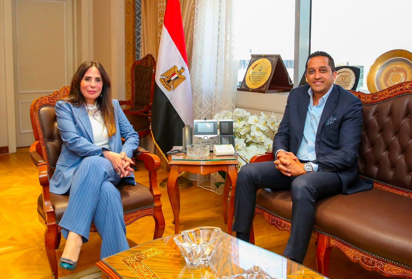 وزيرة الإسكان تبحث مع رئيس شركة كليلة لتنظيم المعارض والمؤتمرات فرص التعاون المشتركة