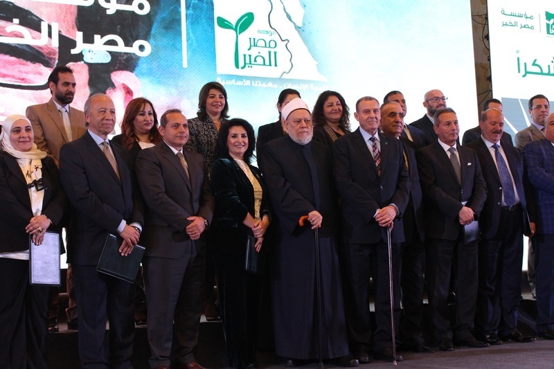 بالصور..بحضور الدكتور «علي جمعة» و«وزير التنمية المحلية»..«مصر الخير» تحتفل بشركائها في التنمية