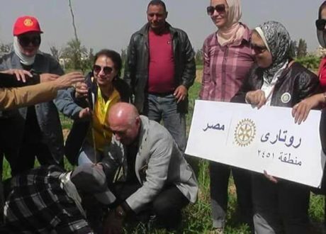 روتاري صن رايز يشارك في زراعة 7900 شجرة بمنطقة برج العرب
