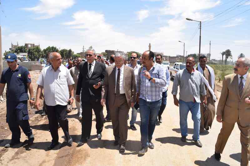 محافظ المنيا يفتتح كوبرى الريرمون بمركز ملوى