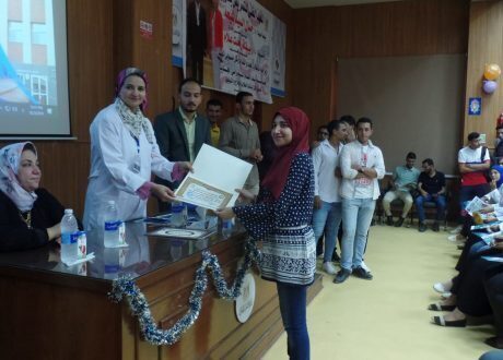 احتفاليه لأستقبال الطلاب الجدد بالمعهد الفنى للتمريض بشربين