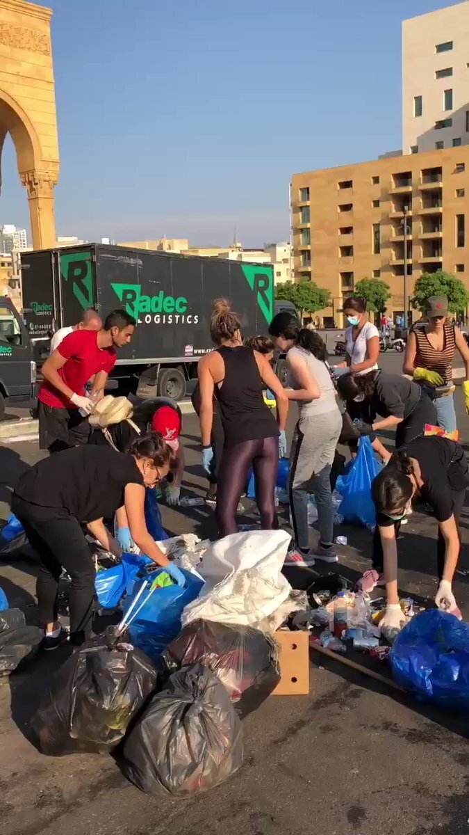Lebanese protesters spearhead recycling drive