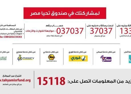 تحيا مصر يدشن حسابا خاصا بمواجهة الكوراث والأزمات لمواجهة فيروس كورونا