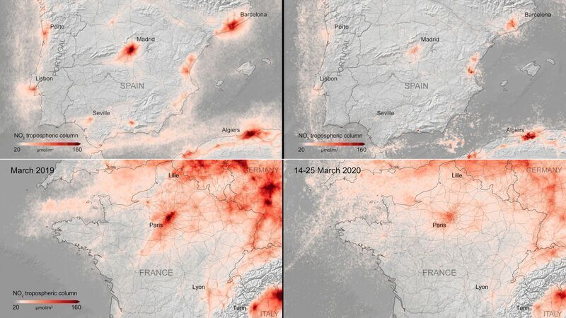 Coronavirus: How lockdowns have caused drop in air pollution across the world
