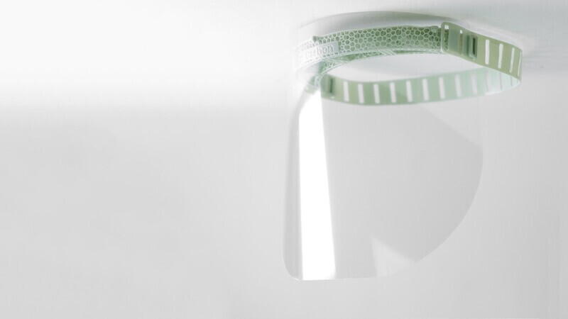 Adidas uses its midsole material in manufacturing reusable face shields