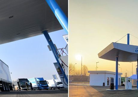 ENGIE, IVECO open refueling station for natural gas, electric cars