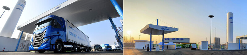 ENGIE, IVECO open refueling station for natural gas, electric cars