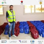 الصقر أحمد حسن يشارك في تجهيز شنط مبادرة حماي
