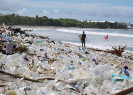 Bali’s Kuta Beach cleared of tons of plastic waste