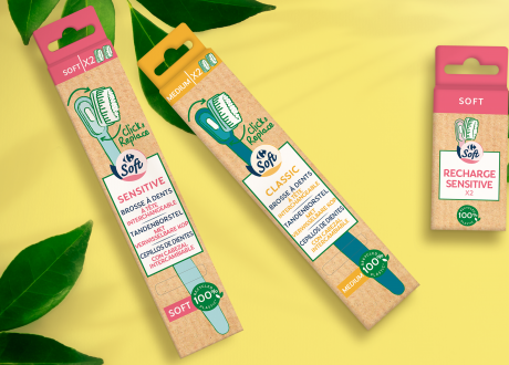 Carrefour Soft introduces toothbrush of recycled plastic with changeable head