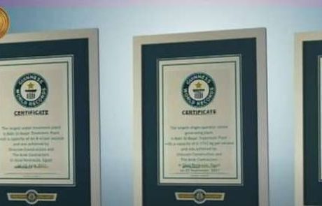 Egypt’s Bahr el Baqar plant obtains 3 certificates of Guinness World Records