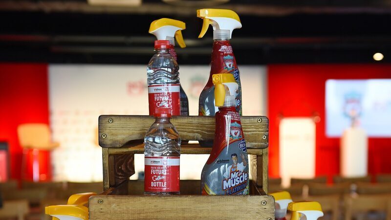 Liverpool Football Club, SC Johnson to recycle 500,000 plastic bottles into new Mr Muscle bottles