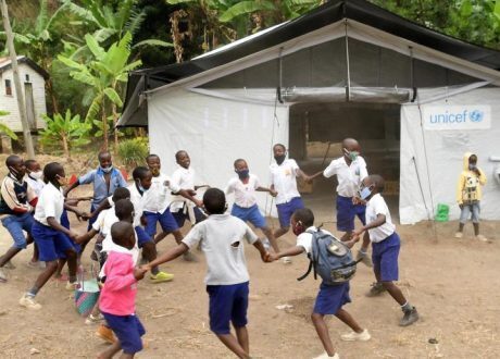 UNICEF deploys newly innovated tents to support school reopening in flood-hit Uganda