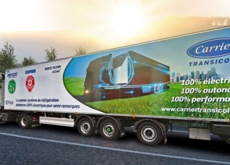 Carrier Transicold demonstrates world’s first electric, engineless refrigerated trailer system