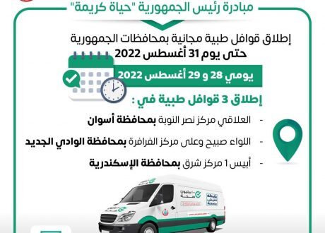 ضمن «حياة كريمة».. إطلاق 3 قوافل طبية بالمحافظات