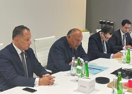 “شكري “يستقبل الوزير الدنماركي للتعاون التنموي والسياسات المناخية