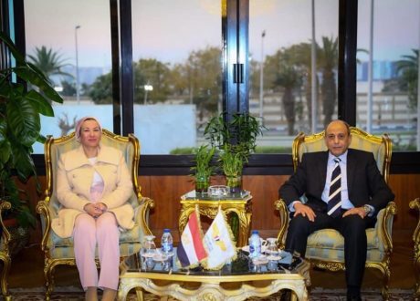 وزيرا الطيران والبيئة يفتتحان محطة جديدة للطاقة الشمسية بمطار القاهرة