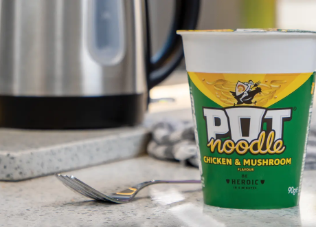 Pot Noodle piloting new recyclable paper pot