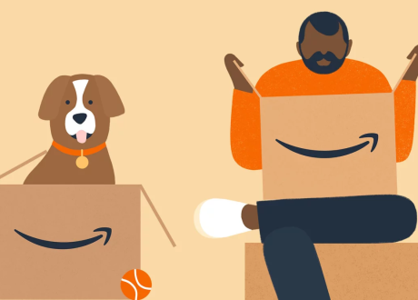 Amazon encourages customers to reuse its boxes in various ways