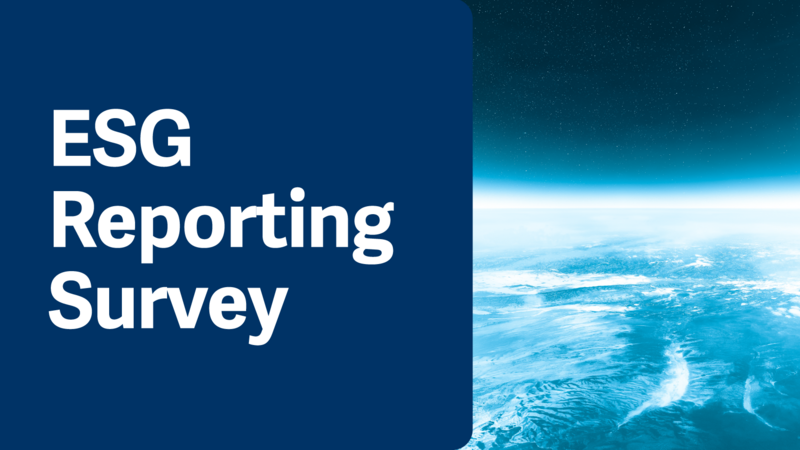 Global survey: 90% believe strong ESG reporting to give their organizations competitive advantage