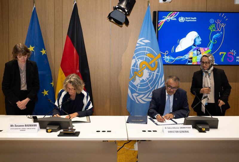 Germany contributes further €40 m to WHO’s work in health emergencies