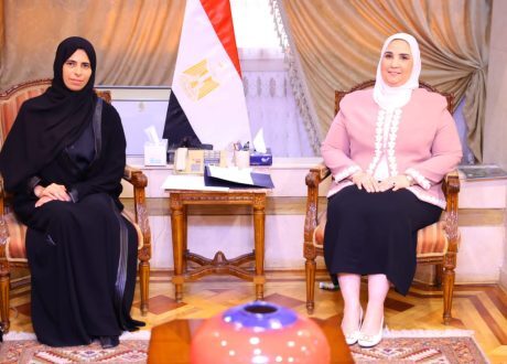 وزيرة التضامن تبحث مع وزيرة الدولة للتعاون الدولي بقطر إيصال المساعدات الإنسانية لغزة
