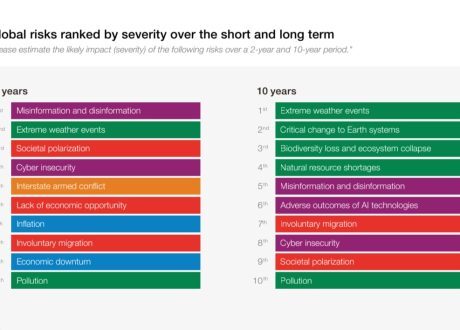 Misinformation, climate-related threats top global risks