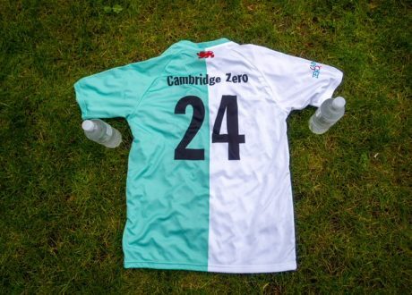 CUAFC teams wear kits recycled from over 2,000 plastic bottles at Varsity matches