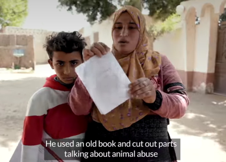 Beni Suef mother shares her experience of benefiting of sessions of Literate Village Project