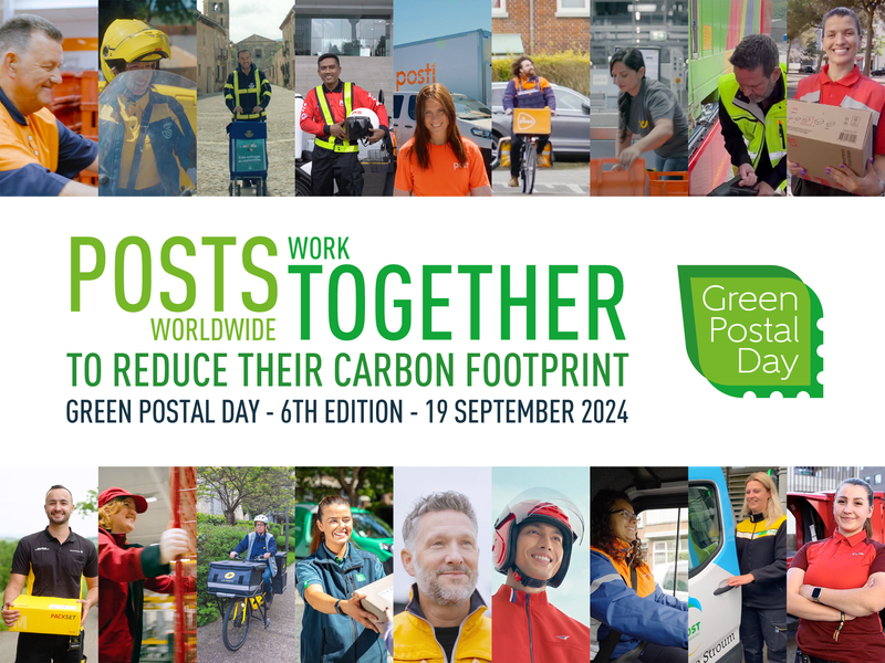 On Green Postal Day..24 postal firms worldwide declare cutting CO2 emissions by 40%