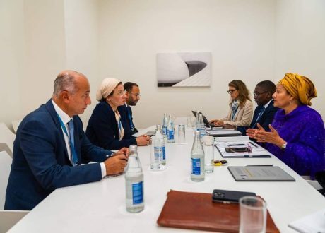وزيرة البيئة تلتقي مع نائب الأمين العام للأمم المتحدة للوصول لتوافق حول الهدف الجديد للتمويل