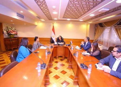 وزيرة التضامن تبحث مع المدير القطري لمؤسسة دروسوس  تعزيز التعاون المشترك