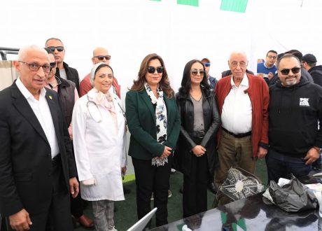وزيرة التنمية تشهد إطلاق القافلة الطبية الشاملة بمركز شباب شهداء الروضة