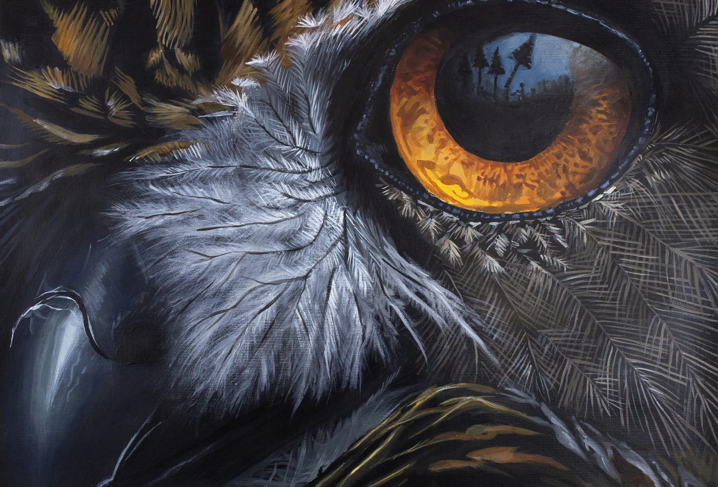 ‘Witness’ painting depicts scene of deforestation urging nature conservation