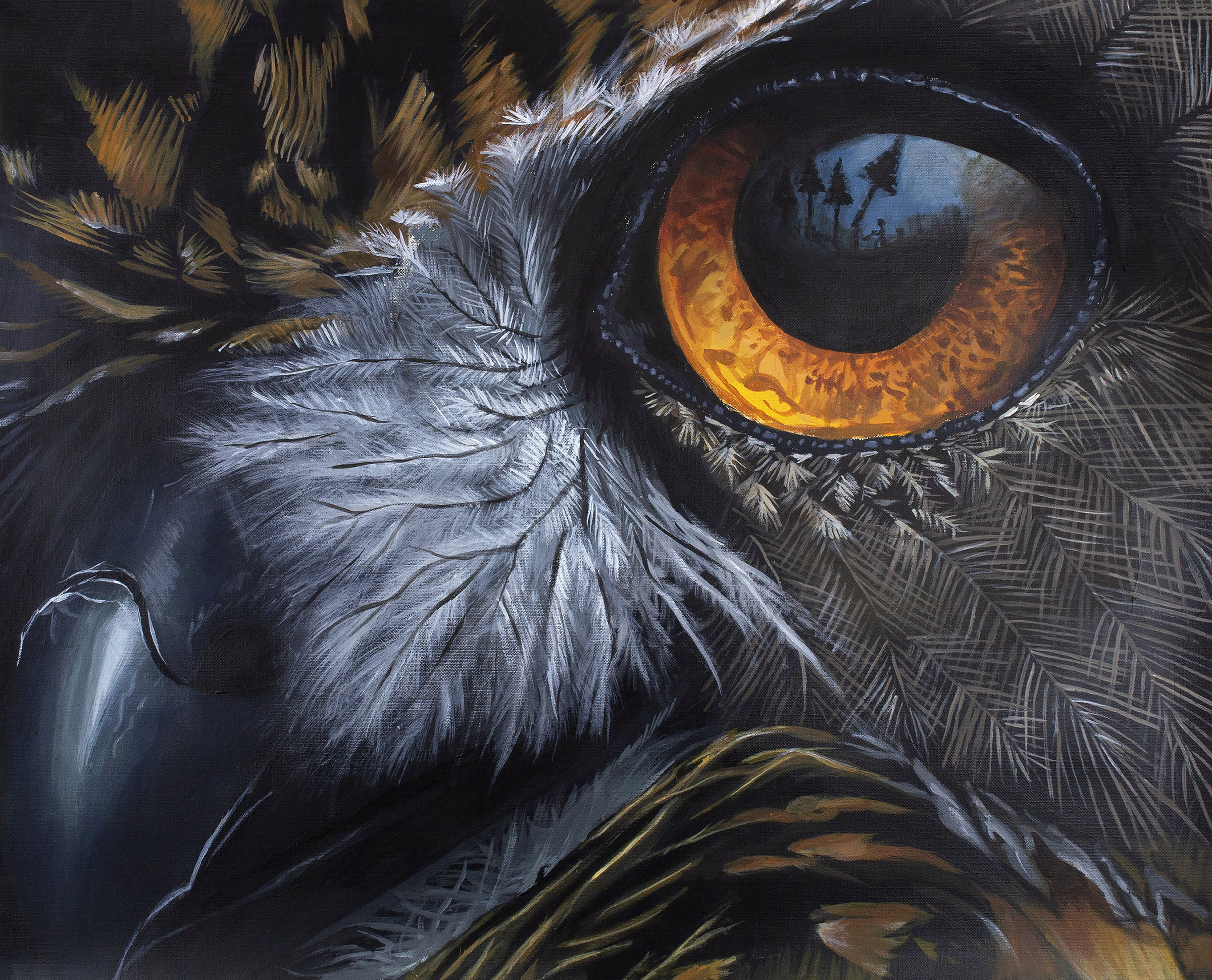 ‘Witness’ painting depicts scene of deforestation urging nature conservation