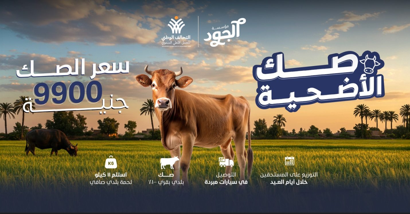 «الجود الخيرية» تُطلق صك الأضحية لدعم الأسر الأكثر استحقاقًا في الصعيد