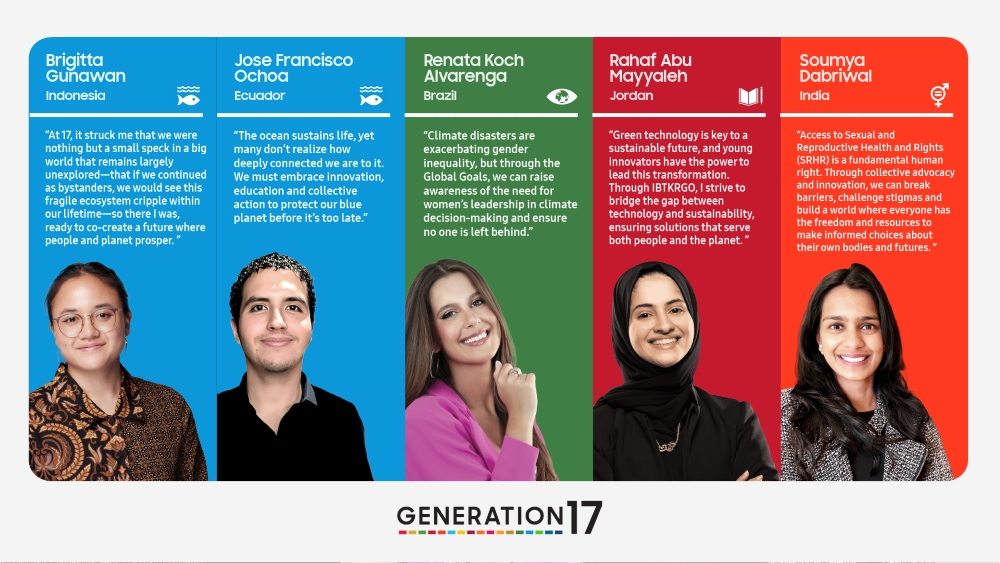 Jordan’s climate activist sole Arab among additional five new Young Leaders to Generation17