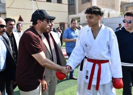أشرف صبحي ومحافظ دمياط يتفقدان مركز شباب فارسكور ويشيدان بدعم الموهوبين في المشروع القومي الأوليمبي