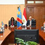 وزير الري يستقبل وزيرة البيئة والتنمية المستدامة والاقتصاد المناخي بجمهورية الكونغو الديمقراطية