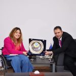 محافظ دمياط يستقبل المشرف العام على المجلس القومى للأشخاص ذوي الإعاقة في مستهل زيارتها للمحافظة