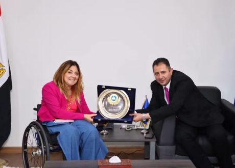 محافظ دمياط يستقبل المشرف العام على المجلس القومى للأشخاص ذوي الإعاقة في مستهل زيارتها للمحافظة