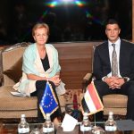 وزير الصناعة يبحث مع رئيسة بعثة الاتحاد الأوروبي تعزيز التعاون في الملفات الصناعية والاستثمارية