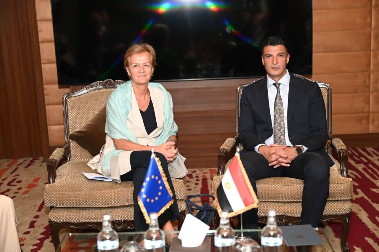 وزير الصناعة يبحث مع رئيسة بعثة الاتحاد الأوروبي تعزيز التعاون في الملفات الصناعية والاستثمارية