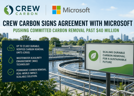 CREW Carbon-Microsoft deal pushes carbon removal commitments past $40 mln