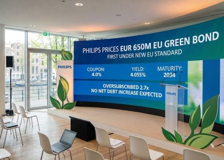 Philips prices EUR 650 mln green bond, first under new EU rules