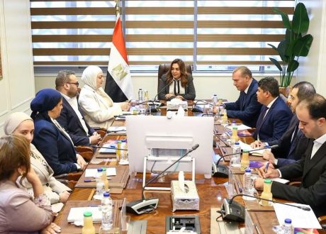 وزيرة التنمية تناقش مع محافظي قنا وكفر الشيخ وممثلى الوكالة الألمانية للتعاون الدولي مشروع خطة العمل المحلية للتغيرات المناخية للمحافظتين