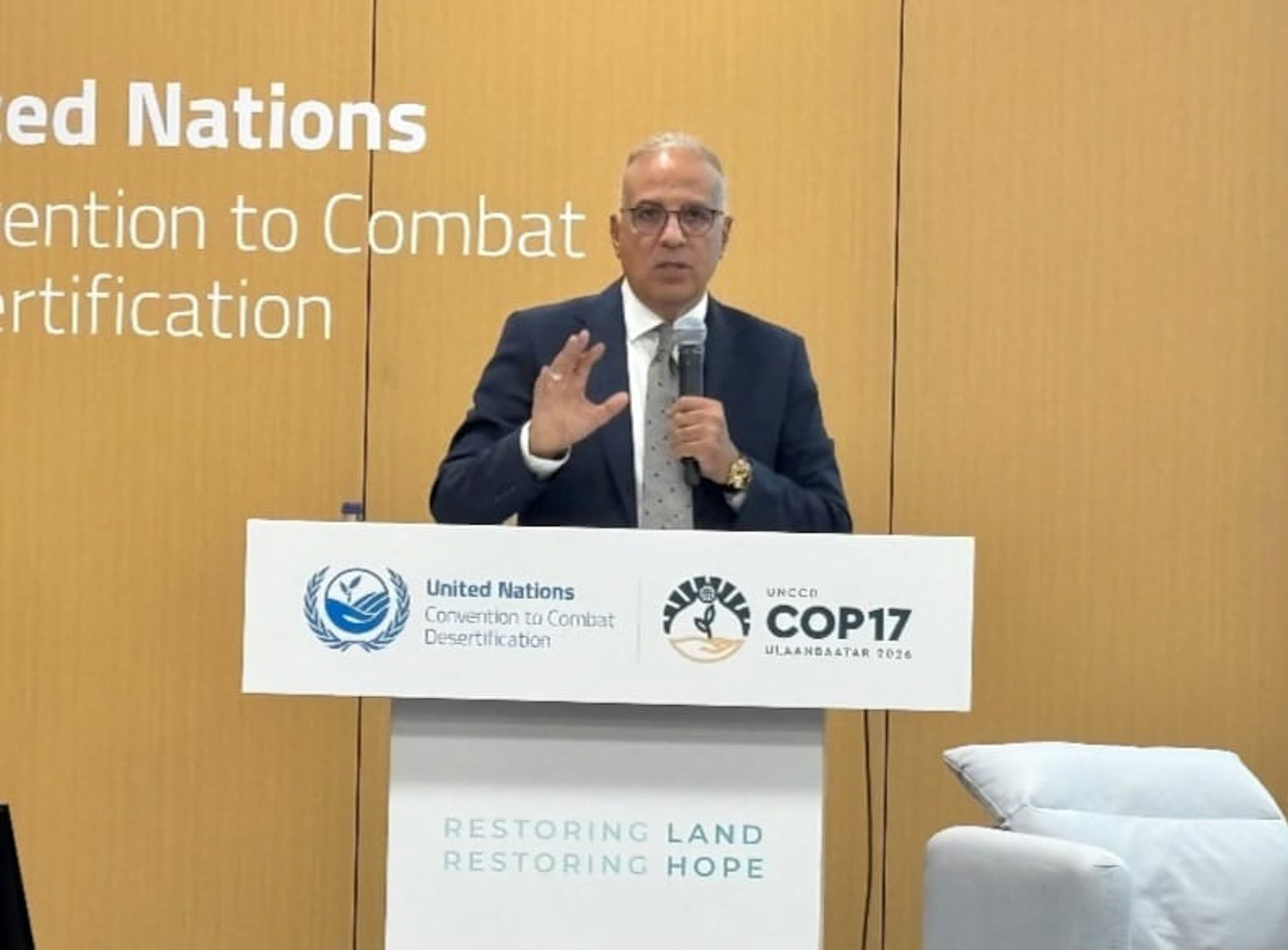 سويلم من مؤتمر COP17: المياه الخضراء فرصة استراتيجية لتعزيز الأمن المائي في حوض النيل