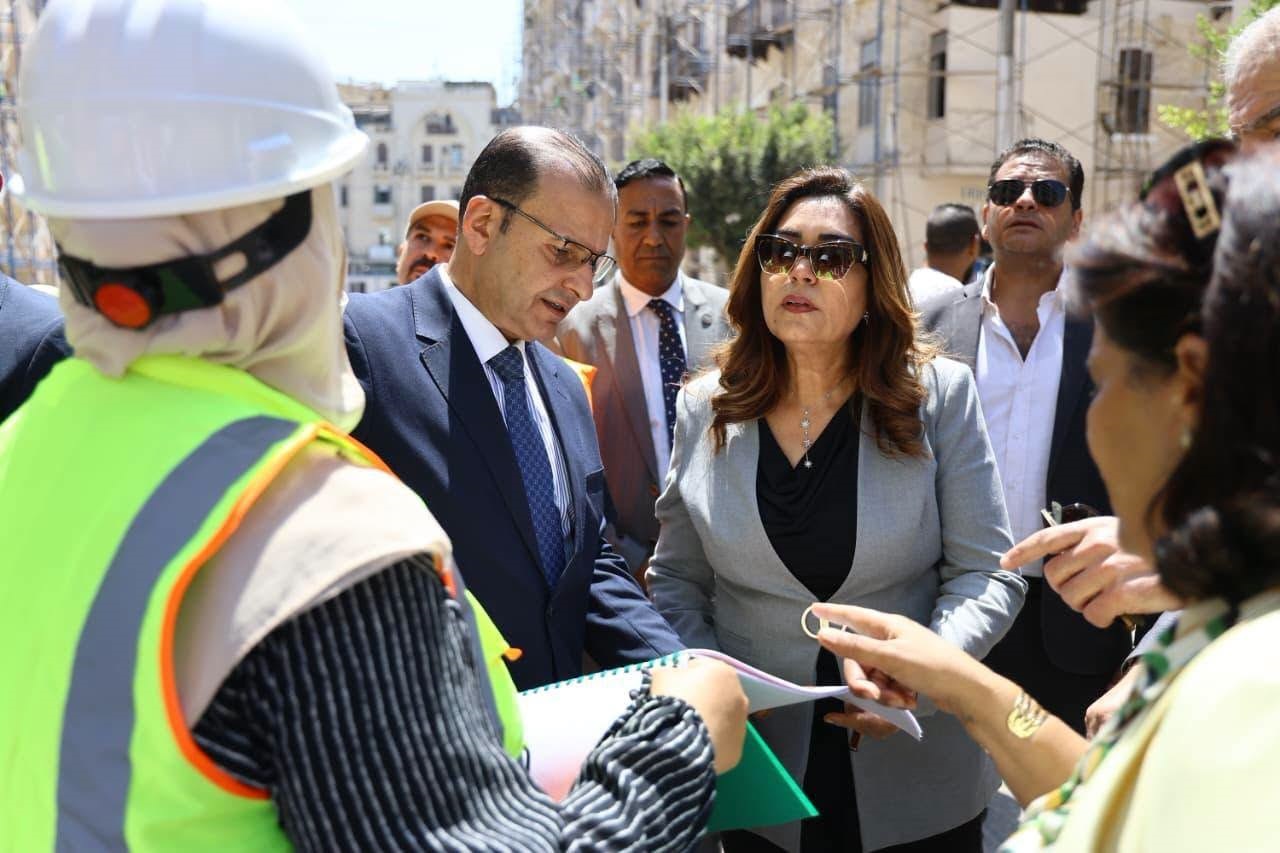 تطوير شارع إبراهيم باشا بالكوربة.. منال عوض توجه بالحفاظ على الهوية المعمارية وتحويله لممشى