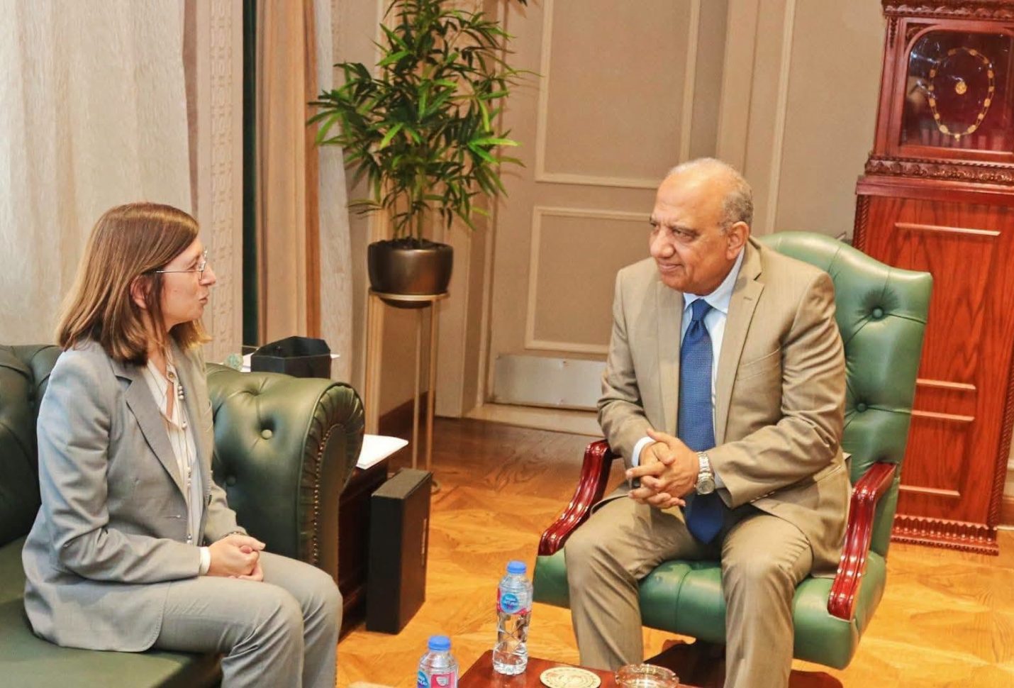 وزير الكهرباء يبحث مع سفيرة قبرص دعم الربط الكهربائي وزيادة استثمارات الطاقة المتجددة