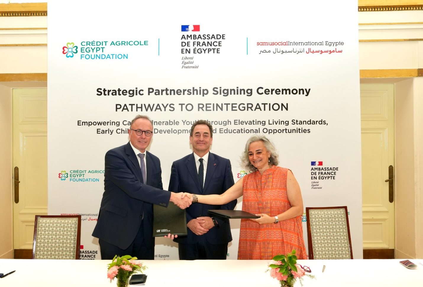 Crédit Agricole Egypt Foundation, Samusocial partner to support vulnerable children